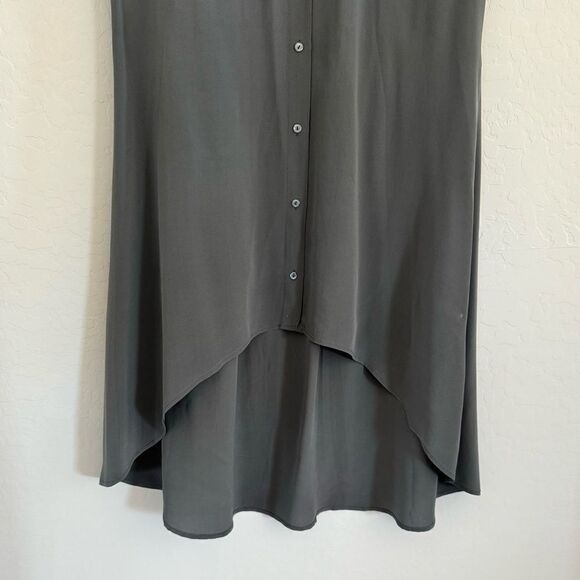 Eileen Fisher Silk Button Down Tunic Shirt Dress - Picture 8 of 12